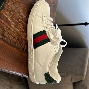Gucci Ace Sneakers.  Worn a handful of times. Like brand new.